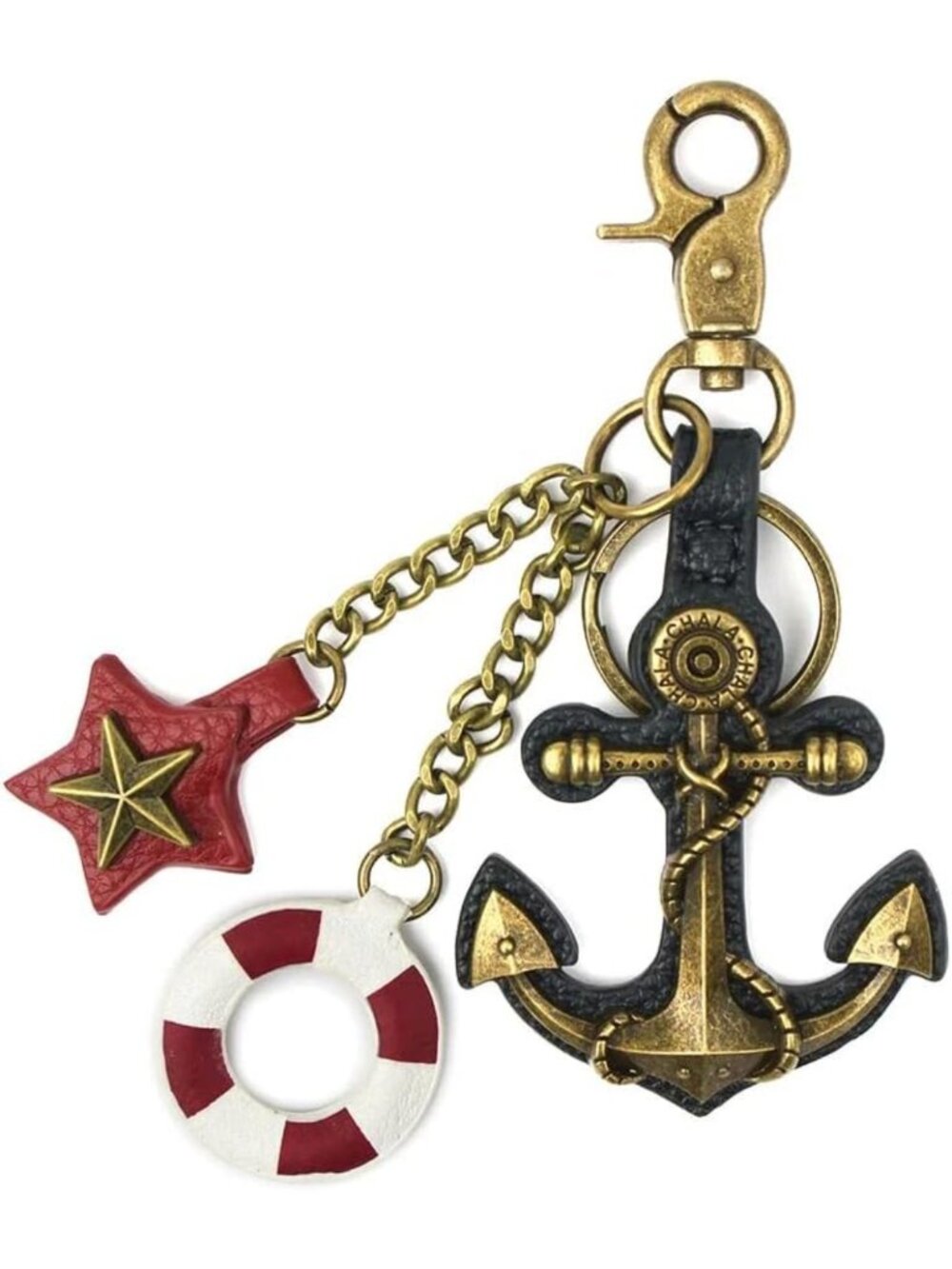 Decorative Purse Charm Key Fob & Keychain - Stylish Metal Accessory for Bags